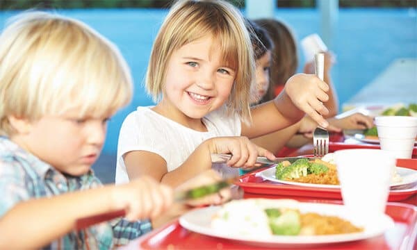 La alimentación en los comedores escolares